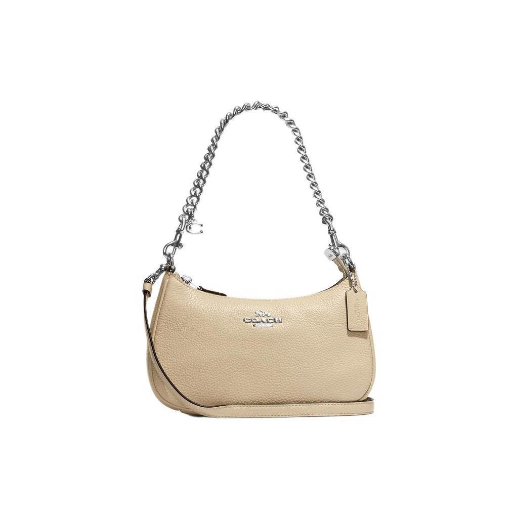 Coach Портативная сумка через плечо из фактурной кожи Teri, Сумка на плечо Regular Женская Цвет: Слоновая кость Белый CE556-SVIY