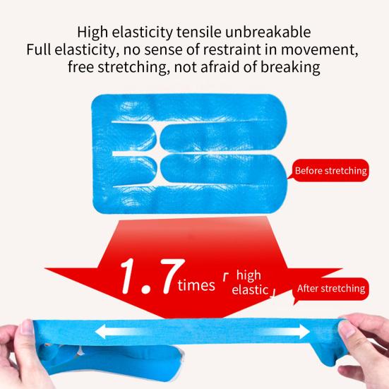 10 шт. предварительно нарезанной кинезиологической ленты для колена, водонепроницаемая спортивная лента для поддержки колена, спортивная фитнес-лента для бега, пешего туризма, верховой езды