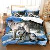 Wolf Cute Animal Bedding Set 3D Printing Kids Adult Luxury Gift Polyester Duvet Cover Home Textiles Single Full King Twin Size