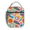 1 Piece Zipper Closure Vibrant Sports Storage Bag Pocket Fitness School Lunch Food Box Reusable For Lunch Food Bag