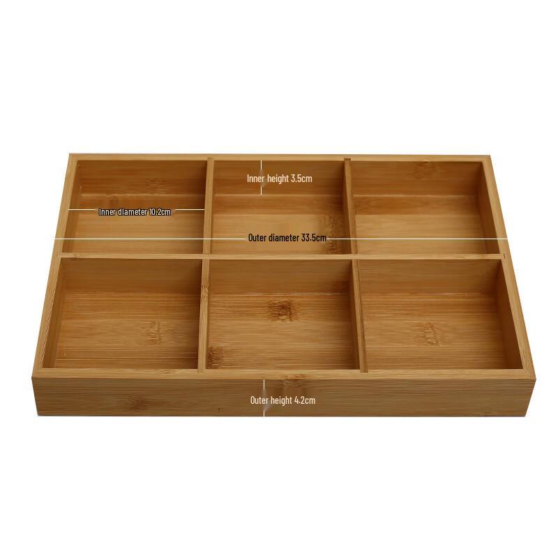 Набор из бамбука и керамики с разделителями в скандинавском стиле для соусов