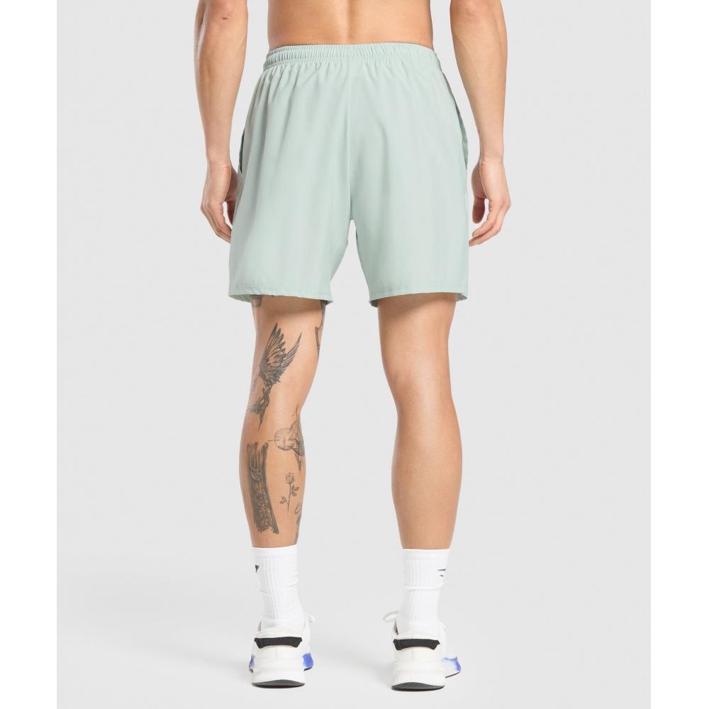 Gymshark Продолжайте показывать 7 шорт Morning Blue A2b9x Udbn