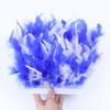 1Meter Mixed Color Turkey Feather Trim Fringe 10-15cm Dyed Feathers Ribbon for Costume Party Dress Decoration Accessory Crafts