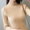 Short Semi Turtleneck Knitwear Turtleneck Sweater Slim Fit Long-sleeved Warm Pullover