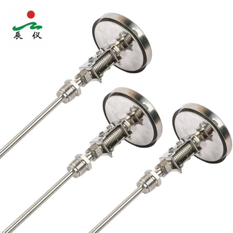 Haichen Factory Price Adjustable Bimetal Stainless Steel IP65 Rated Thermometer Dial Gauge