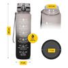 4FIZJO TRITAN Water Bottle 1l Gray