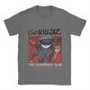 Мужские футболки Gorillazs Потрясающая футболка с коротким рукавом и круглым вырезом Чистый хлопок Уникальные женские топы