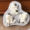 3 Hole Baby Angel Shaped Silicone Mold Cake Decoration Boy Fondant Cookies Tools 3D Silicone Candy M