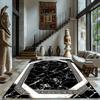 Luxury Marble Large Carpet For Living Room 200X300 Black Light Decoration Study Area Rug Washable Y2K Bedroom Home Mats Non-Slip
