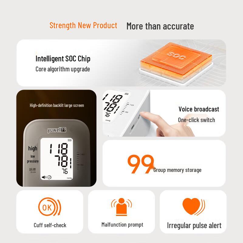Yuwell Electronic Blood Pressure Monitor
