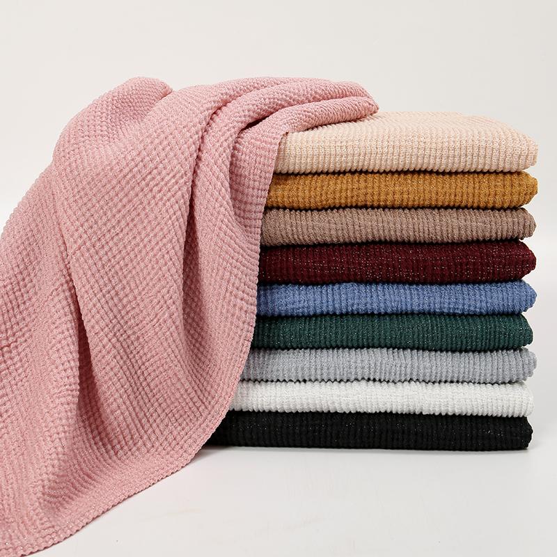 Новый жатый хлопковый хиджаб-шарф женский тюрбан мусульманская шаль однотонная бандана дышащие женские шали фуляр блестящие хиджабы Рамадан