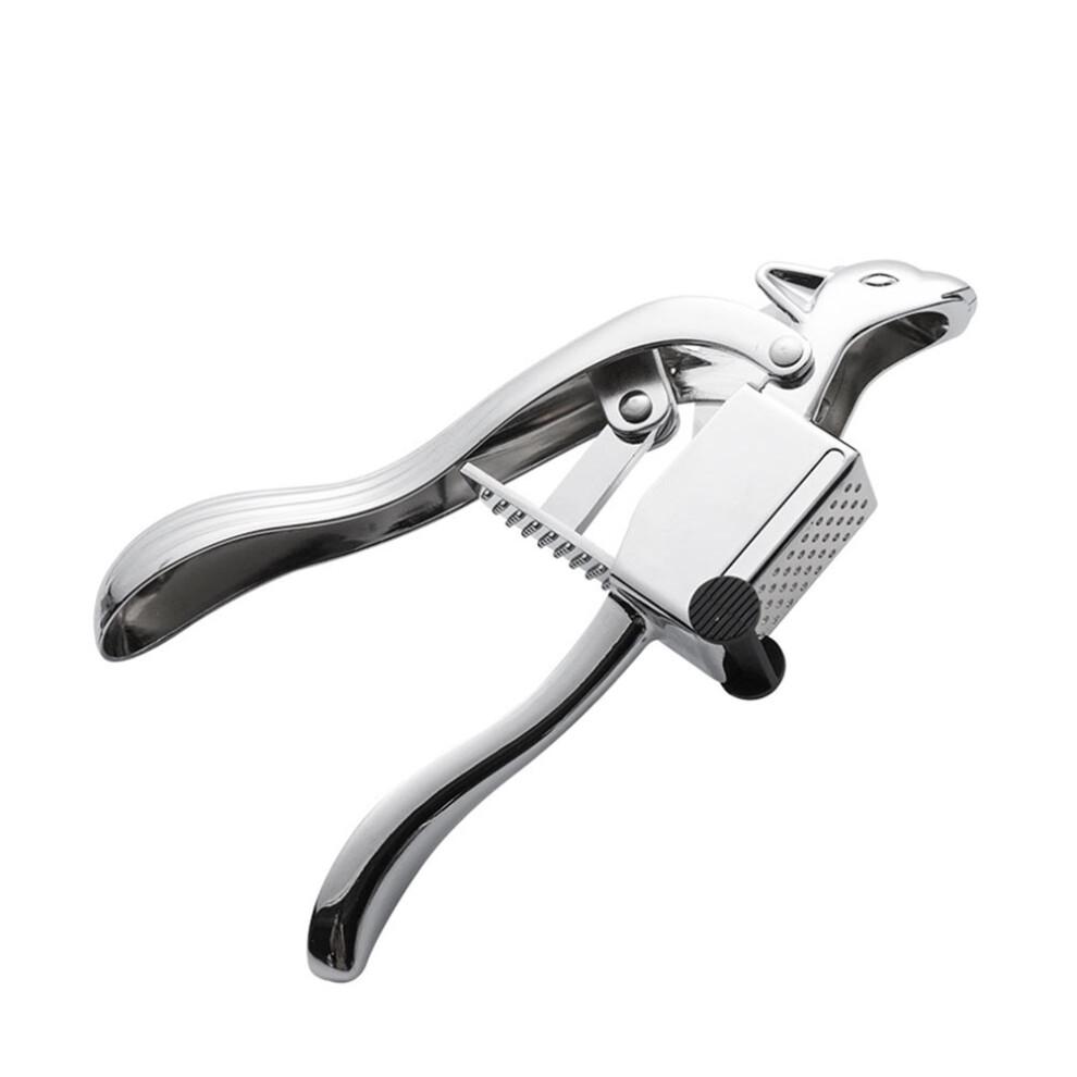 Garlic Mincer Squirrel Style Kitchen Utensil Silver 1PCS