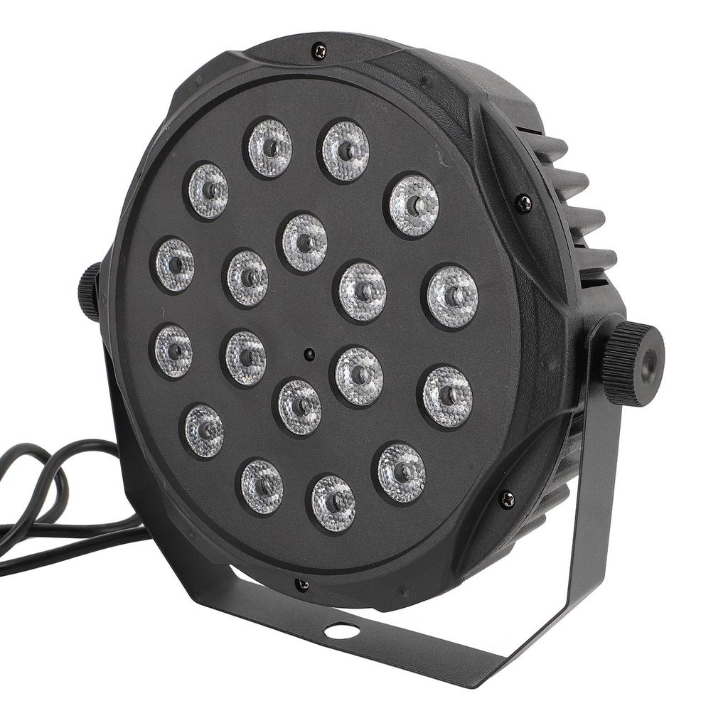Светодиодный сценический свет 18 X 3 Вт, звуковая активация, 2 рабочих режима, RGB, Par, может использоваться для выступлений, вечеринок, свадеб