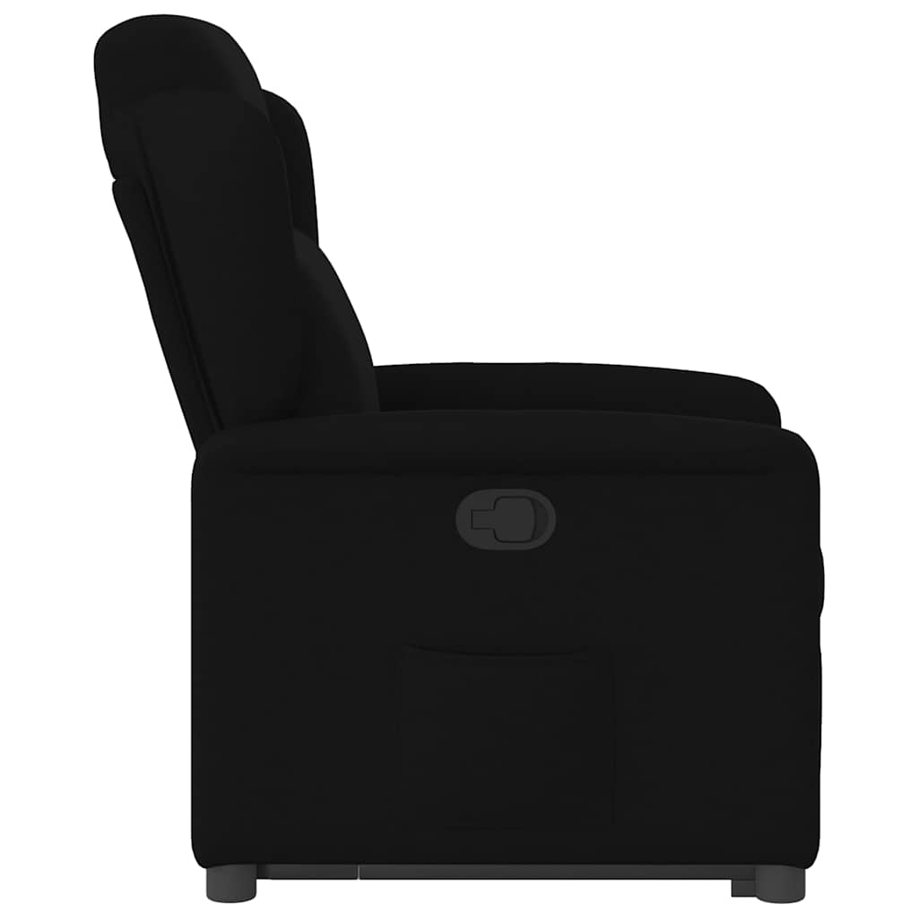 Recliner with Rising Aid Black Fabric