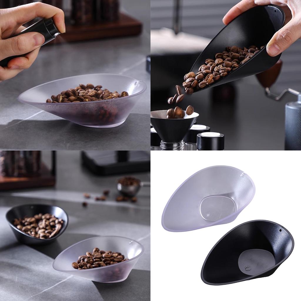 ABS Coffee Bean Storage Tray for Home and Cafe Use Coffee Powder Dish Dessert Shop Display Plate for Sample Presentation