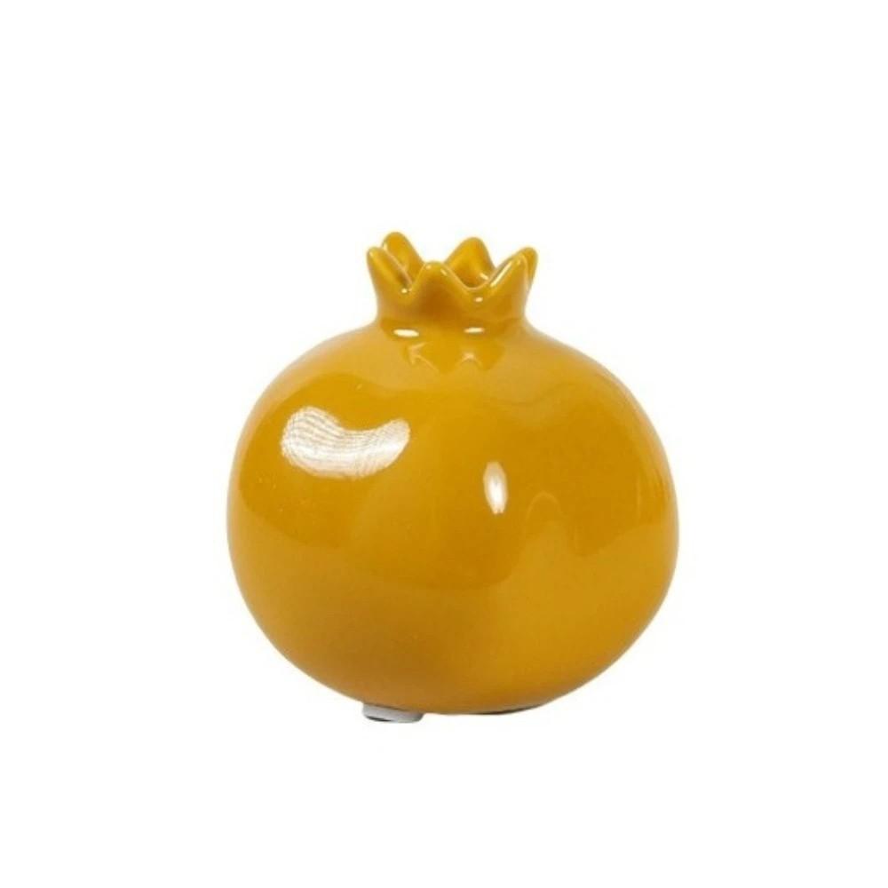 Handmade Simulated Pomegranate Vase Fruit Shaped Bud Vase Ornament Gift Desk Vase Desktop Decor