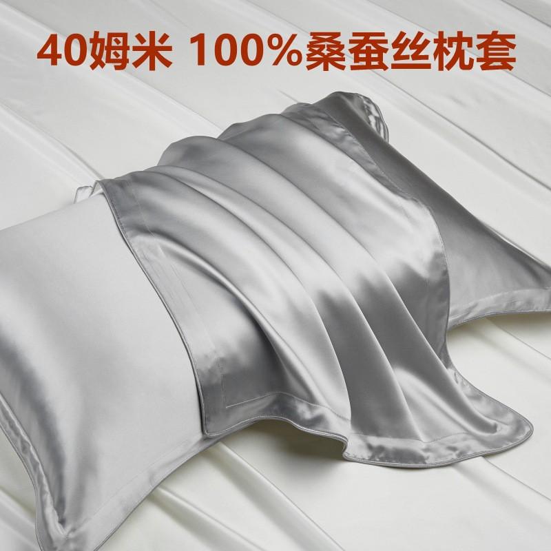 Luxury 40mm 100% Mulberry Silk Pillowcase Single Size 48x74cm Smooth Satin Finish Hair Skin Care