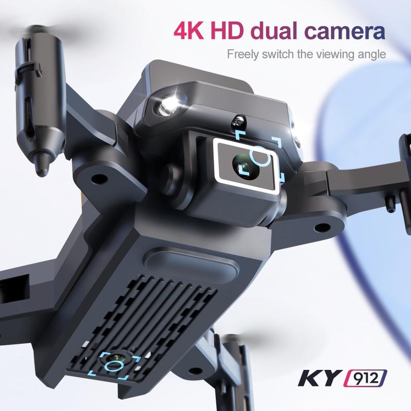 KY912 Mini Drone Portable Drone with Camera 4K Dual Camera Professional Drone Smart Tracking Drone WIFI HD Transmission Drone