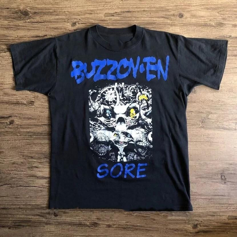 Buzzoven Band Black TShirt Cotton Full Size Unisex S5XL FN1458 Unisex T-Shirt
