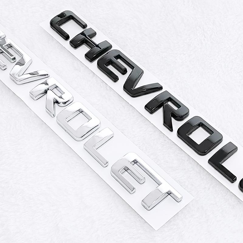 1 шт. Chevrolet ABS Наклейка с логотипом букв на заднюю часть автомобиля Наклейка на задний бампер, дверь багажника, багажник, задний значок автомобиля, стайлинг, аксессуары