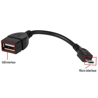 Кабель-адаптер Micro OTG - USB Female для устройств Android