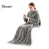 Wearable Blanket with Sleeves Flannel Sleeves, Adults Fleece Lined Winter Kangaroo Pocket, Comfortable Robe Cozy Plush Wrap for Cold Days Indoor