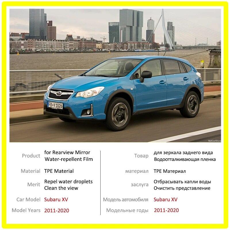 Для Subaru XV 2011-2018 зеркальная пленка HD, противотуманная, устойчивая к царапинам, непромокаемая, автомобильная зеркальная наклейка, автомобильные аксессуары