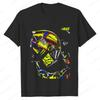 Hot Selling 2024 Summer Autumn Motorcycle Tee Rossi Mens Street Fathion Style Moto G.p T-shirt Breathable Motorcyclist Loose Tee