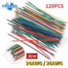 120PCS 24AWG Jumper Wire 26AWG Tinned Wire 6 Color 8cm DIY Electronic Kit, for PCB and Breadboard Cable Wires High-Quality