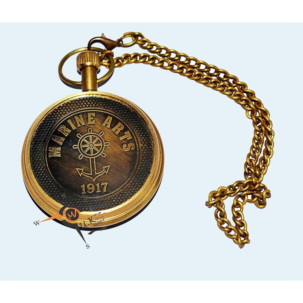 Антикварные карманные часы с кожаным чехлом, винтажный подарок