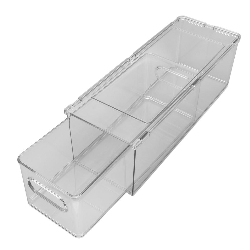 Ящик для хранения многофункциональный штабелируемый контейнер для хранения зубной пасты, лака для волос, мыла, косметики