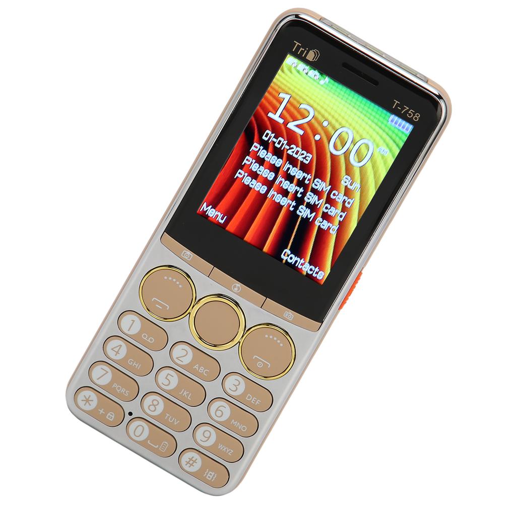 T 758 GSM разблокированный сотовый телефон 2,8-дюймовый экран 3200 мАч аккумулятор большая кнопка высокая громкость сотовый телефон для