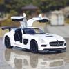 Mercedes Benz SLS AMG Supercar Simulation Diecast & Toy Vehicles Sounds & Light Pull Back Car 1:32 Alloy Collection Model