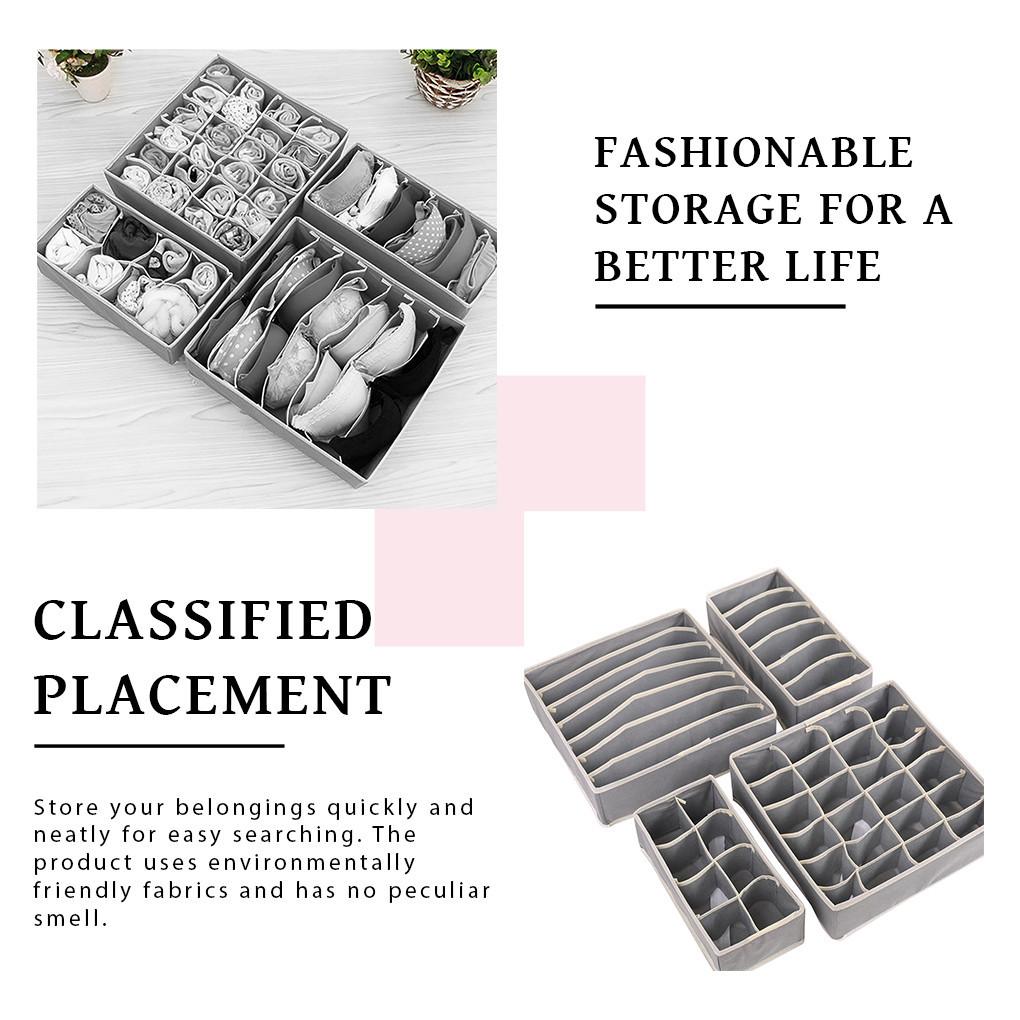 Ящик для нижнего белья, органайзер для домашнего шкафа, ящик для бюстгальтера, нетканый держатель для хранения ткани, коробка