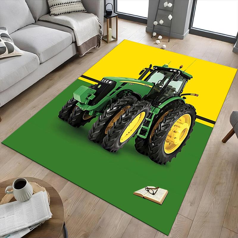 1PC tractor green Anti-slip carpet, suitable for Office, bedroomand playrooms. It can also be used as a sofa footrest cover-W77
