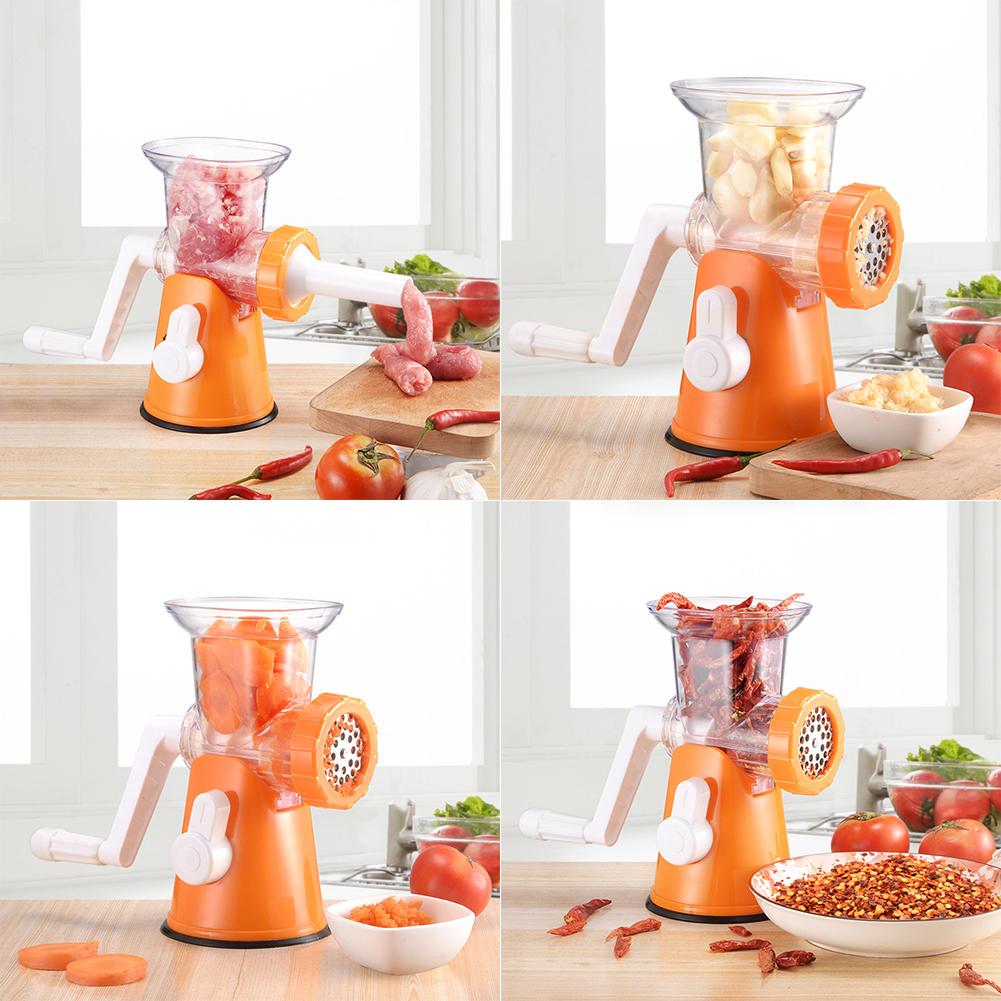Ручная мясорубка из нержавеющей стали, измельчитель для мяса, кухонный комбайн