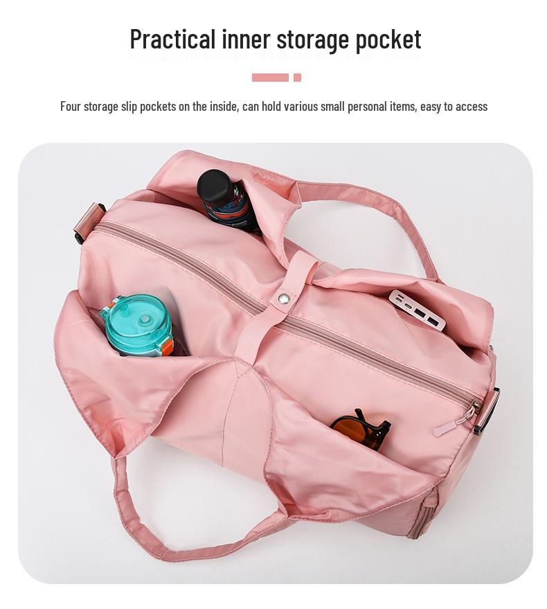 Women's Cross-border Yoga Sports Bag: Large Capacity, Wet/Dry Separation, Custom Logo, Ideal for Fitness and Travel