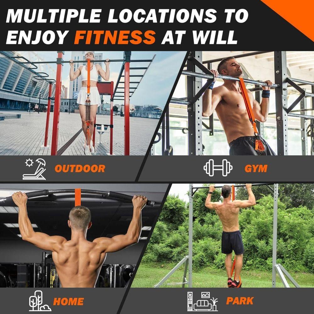 Fitness Equipments Pull Up Workout Band Heavy Duty Pull Up Helper Band Set  for Pull Up Assist
