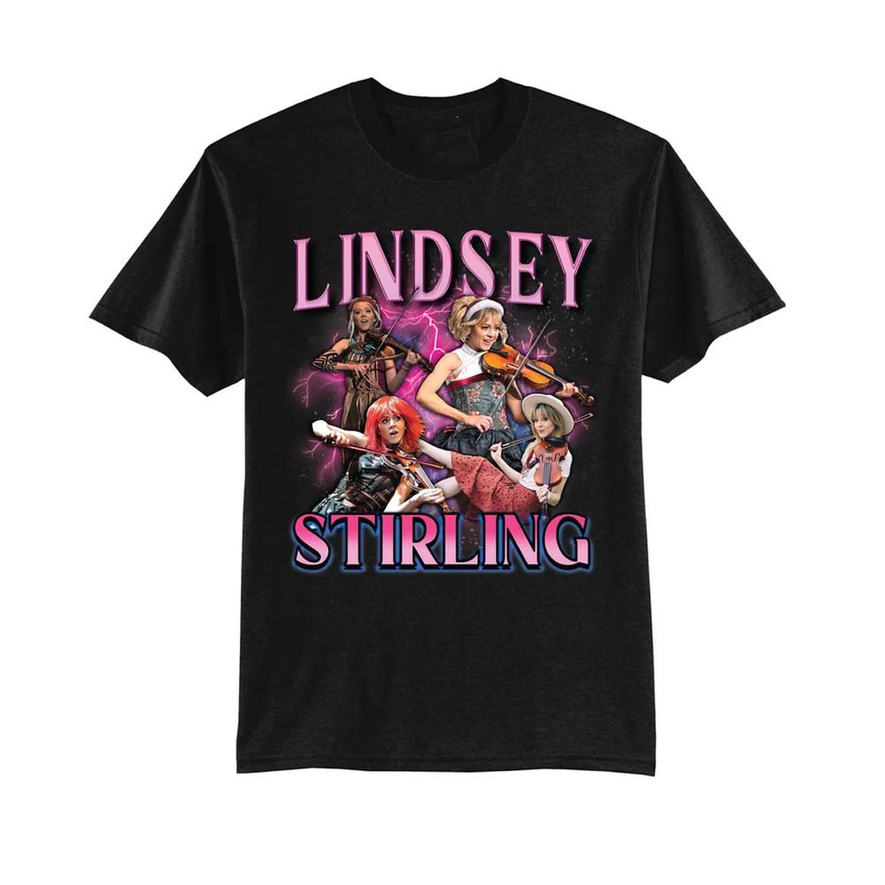 Lindsey Stirling collage HOT NEW black T-shirt unisex All sizes 1F2453 Unisex T-Shirt