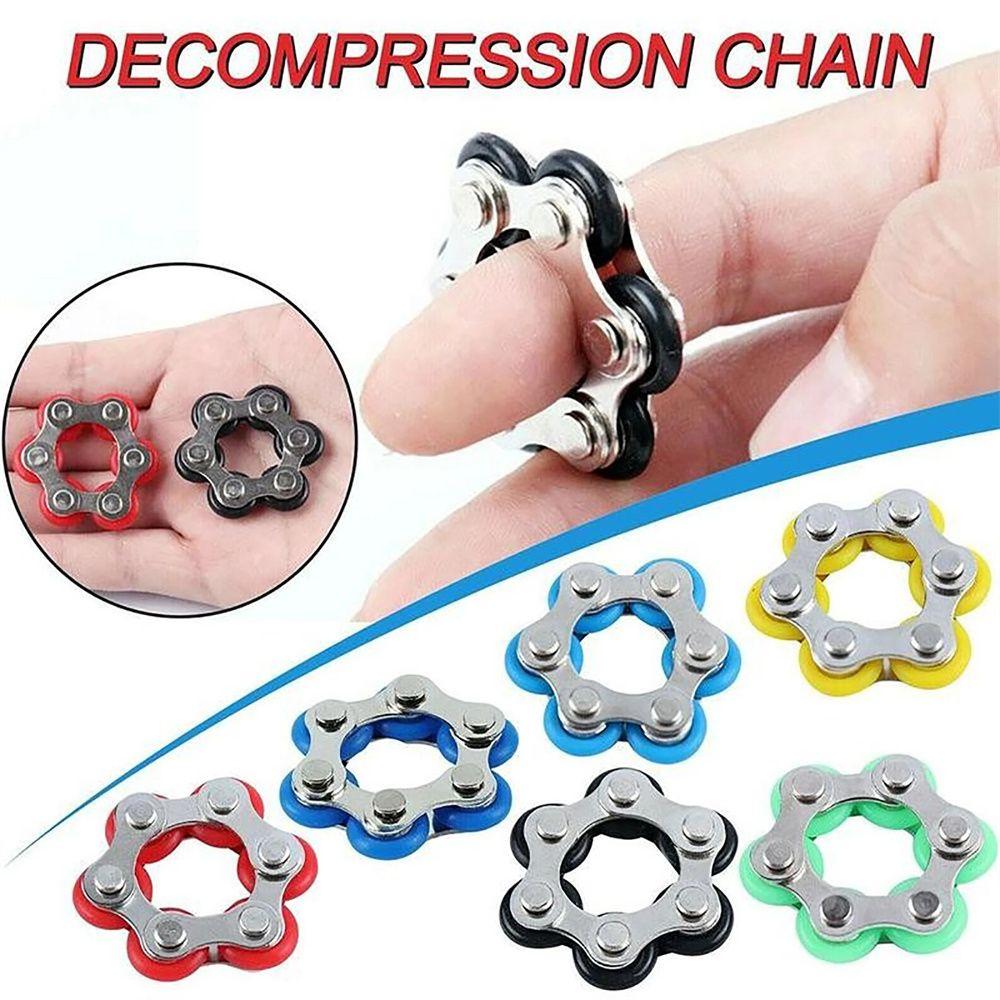 Antistress For Autism ADHD ADD Anti Stress Bike Chain Toy Hands Toys Sensory Toys Fidget Chain Toys
