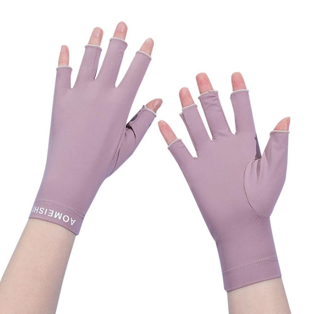 New Breathable Outdoor Riding Sunscreen Gloves Women Half-finger Gloves Touch Screen Gloves