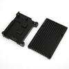 Black Aluminum Alloy Case Ultra Thin Design Fit for Raspberry Pi 4 Model B B   Heat Dissipation