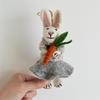 Ручная работа, брелок-подвеска животное из шерстяного войлока