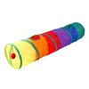 Cat Tunnel Safe Eco Friendly Interactive Rainbow Pet Play Tunnel for Little Pets Dogs Straight