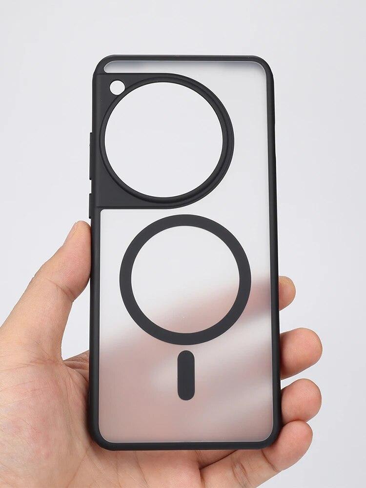 Магнитный чехол для OPPO One Plus 12, противоударный чехол Magsafe с беспроводной зарядкой, прозрачный чехол для телефона