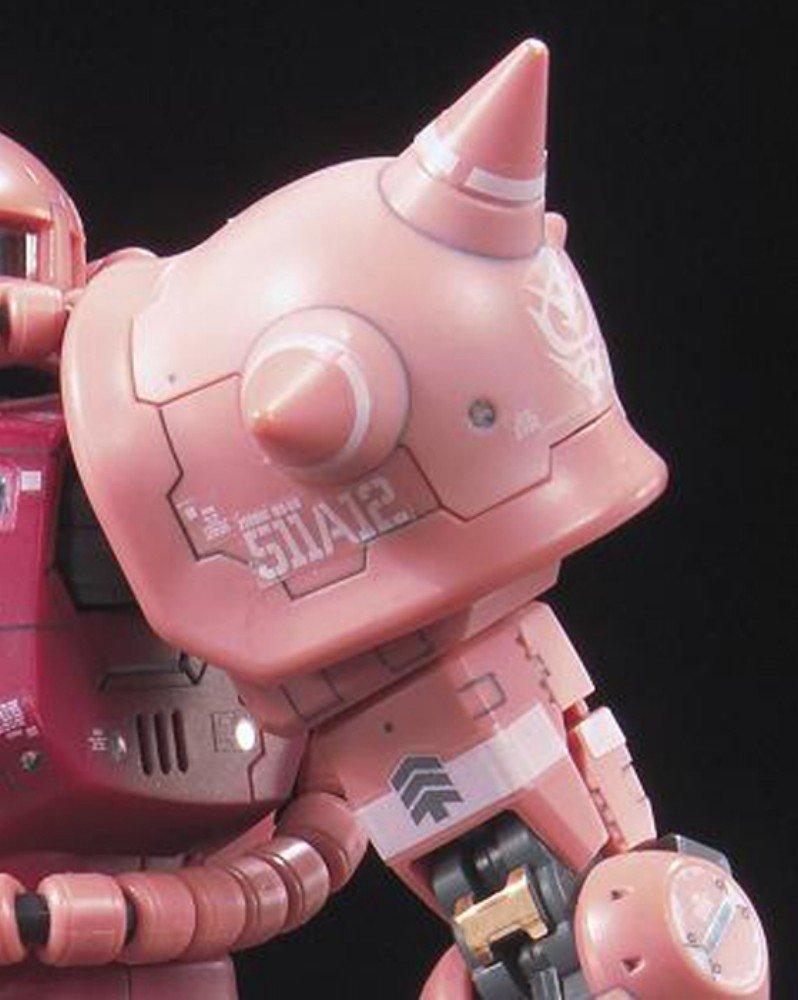 Пластиковая модель мобильного костюма RG Gundam Zaku MS-06S Char's 1/144 с цветовой кодировкой