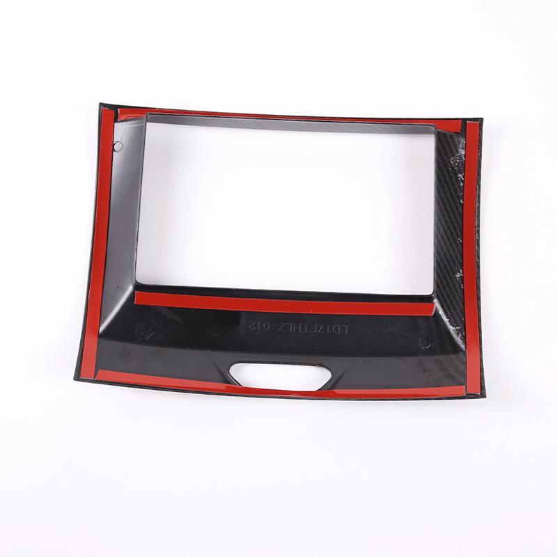 Углеродное волокно в стиле автомобиля, центральная навигационная рамка, накладка, наклейка для Ford Ranger Everest Endeavour 2015-авто