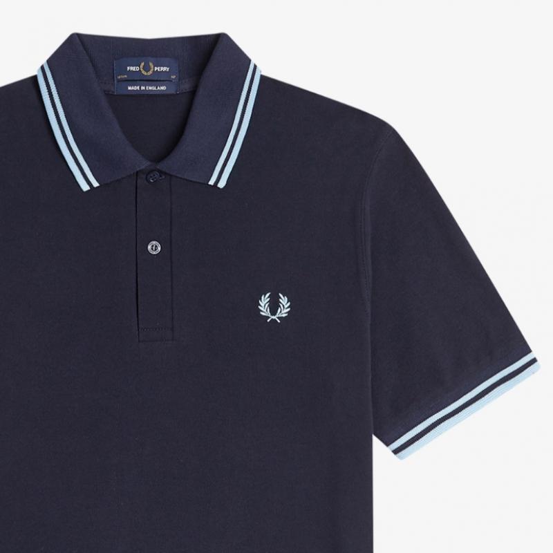 Fred Perry Рубашка Twin Tip Fred Perry Navy Ice Afpm2430012 795