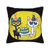 Petes the Cat  Square Pillow Case  Cushion Cover Vintage Zippered Decor Throw Pillow Case Cover for Car cm
