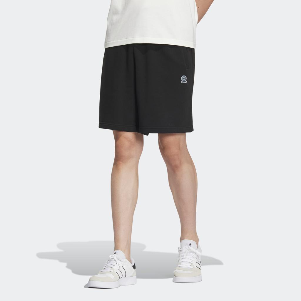 Adidas Neo Essentials Plain Logo Straight Shorts Unisex Bottoms Black IA4969